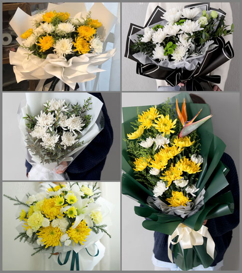 广东揭阳市普宁市梅塘镇田丰村白事花束代送